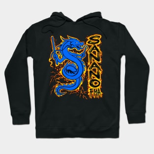 Sanano FMA Dragon Fire Blue Hoodie